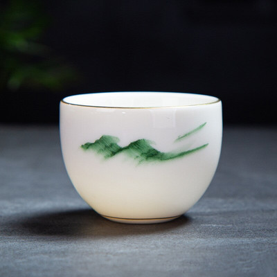 2 buc/set ceașcă de ceai din ceramică chinezească jad ceașcă de cafea bol mic de ceai lucrat manual set de ceai din porțelan Accesorii o singură ceașcă personală