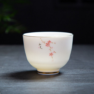 2 buc/set ceașcă de ceai din ceramică chinezească jad ceașcă de cafea bol mic de ceai lucrat manual set de ceai din porțelan Accesorii o singură ceașcă personală