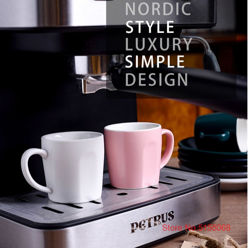 Sada hrnčekov a podšálok na espresso 80 ml v matnej farbe, hrubý taliansky hrnček Demitasse, kaviareň, ESPRESSO SHOT