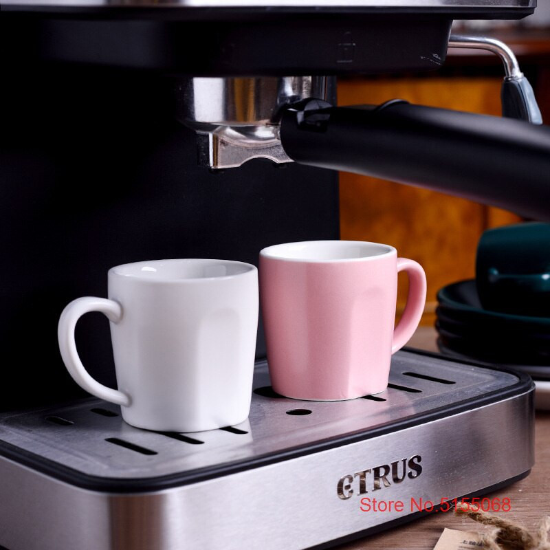 Sada hrnčekov a podšálok na espresso 80 ml v matnej farbe, hrubý taliansky hrnček Demitasse, kaviareň, ESPRESSO SHOT