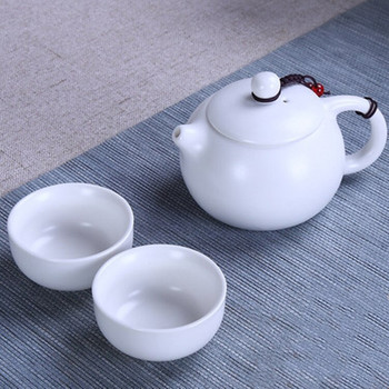 3 бр./сервиз за чай; 140-220 мл комплект глинен чайник Yixing 2 чаени чаши 1 глинен чайник Пътуващ преносим комплект за чай; Комплект глинени съдове; Китайска чаша за чай
