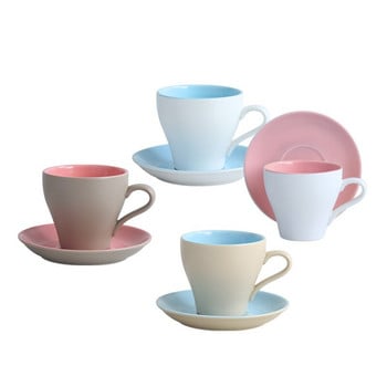 Nordic Style Frost Purity Ceramic Latte Πιατάκι για κούπες καφέ Σετ Μικρό Espresso Cappuccino Cup Cafe Xicara TeaCup Tasse Tazas Copo