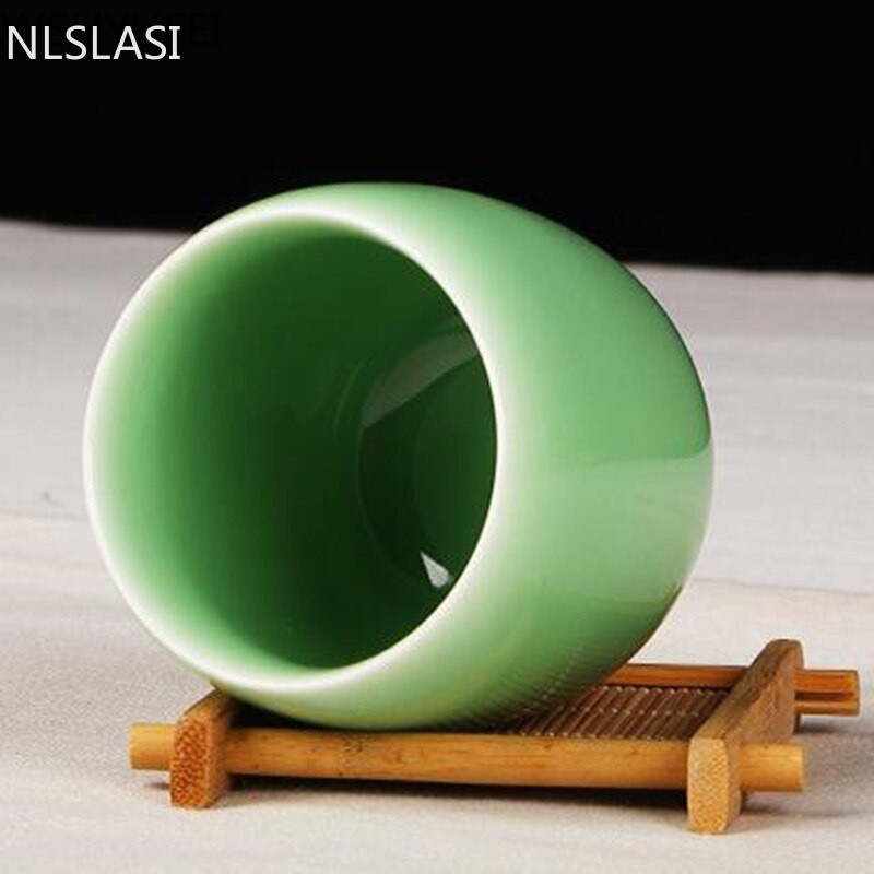 Nová kreatívna čajová súprava Celadon Teacup, šálka Pu'er, luxusná cestovná čajová súprava, riad pre domácnosť NLSLASI