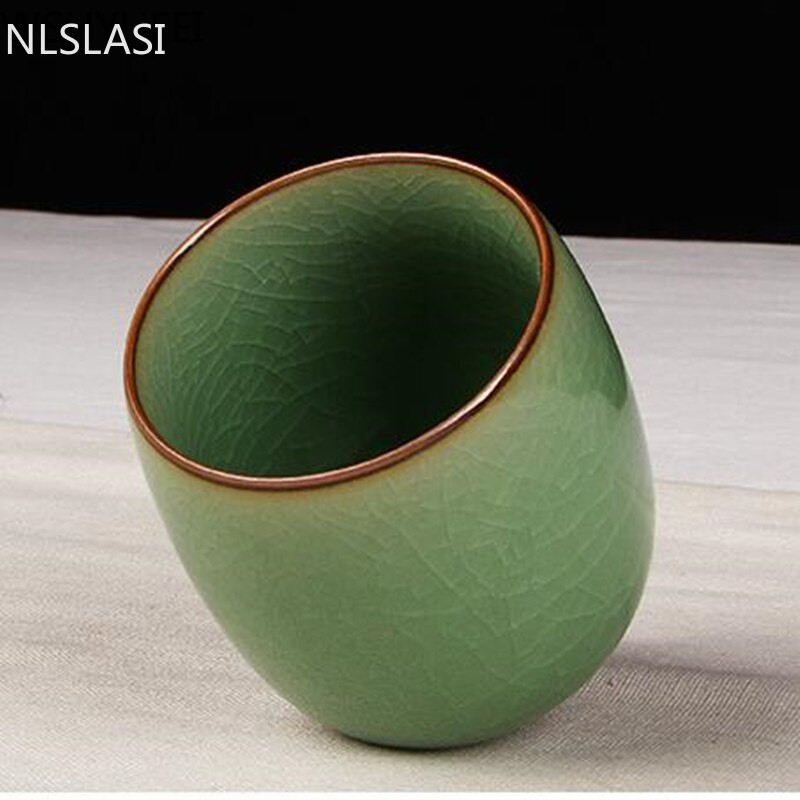 Nová kreatívna čajová súprava Celadon Teacup, šálka Pu'er, luxusná cestovná čajová súprava, riad pre domácnosť NLSLASI