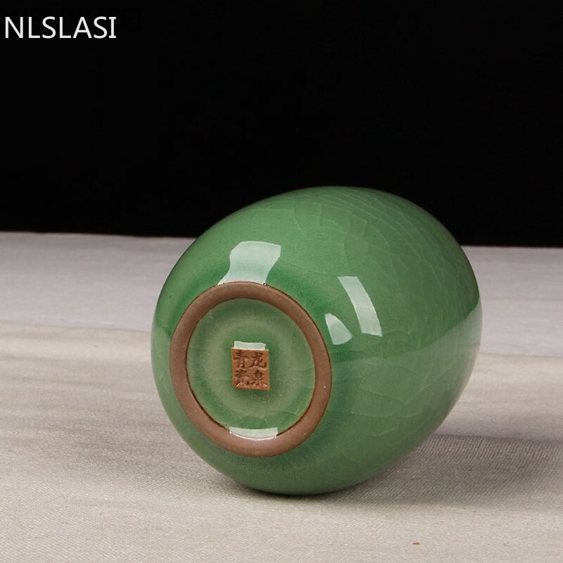 Nová kreatívna čajová súprava Celadon Teacup, šálka Pu'er, luxusná cestovná čajová súprava, riad pre domácnosť NLSLASI