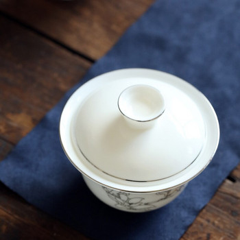 Външен китайски кунг-фу сервиз за чай за пътуване Керамична преносима чаша за чай Порцеланов сервиз Gaiwan Чаши за чай Чаша с чаена церемония Чайник