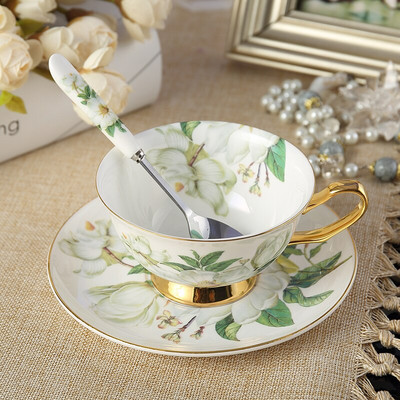 Royal Classical Bone China Brit fekete tea csésze Luxus kerámia kávéscsészék Kiváló minőségű porcelán