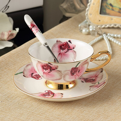 Royal Classical Bone China Brit fekete tea csésze Luxus kerámia kávéscsészék Kiváló minőségű porcelán