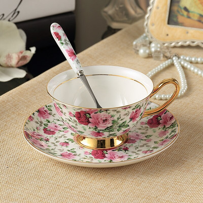Royal Classical Bone China Brit fekete tea csésze Luxus kerámia kávéscsészék Kiváló minőségű porcelán