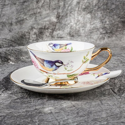 Royal Classical Bone China Brit fekete tea csésze Luxus kerámia kávéscsészék Kiváló minőségű porcelán
