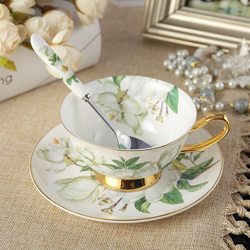 Royal Classical Bone China Brit fekete tea csésze Luxus kerámia kávéscsészék Kiváló minőségű porcelán