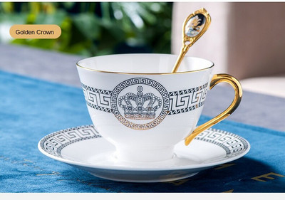 Hrnčeky na kávu, kráľovský kostný porcelán, cestovateľské umenie, maľba, keramické kreatívne šálky, sada lyžíc, darček, európsky luxusný tazas, kuchynská dekorácia