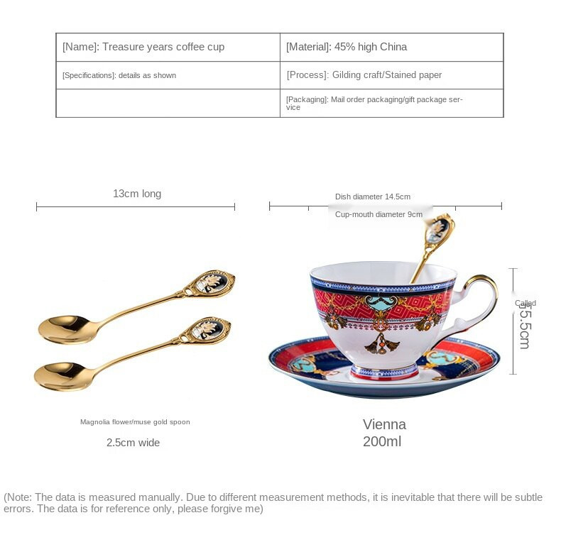 Hrnčeky na kávu, kráľovský kostný porcelán, cestovateľské umenie, maľba, keramické kreatívne šálky, sada lyžíc, darček, európsky luxusný tazas, kuchynská dekorácia