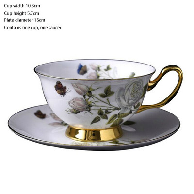 Keraminiai kavos puodeliai Bone China puodelio lėkštė Nordic Royal paprastas arbatos puodelis Kelionės virtuvė Dovana Kavinė Gėrimai Namų dekoravimas