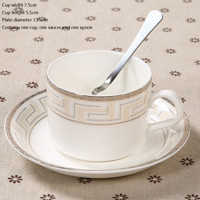 Keraminiai kavos puodeliai Bone China puodelio lėkštė Nordic Royal paprastas arbatos puodelis Kelionės virtuvė Dovana Kavinė Gėrimai Namų dekoravimas