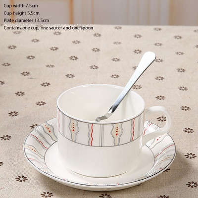 Keraminiai kavos puodeliai Bone China puodelio lėkštė Nordic Royal paprastas arbatos puodelis Kelionės virtuvė Dovana Kavinė Gėrimai Namų dekoravimas