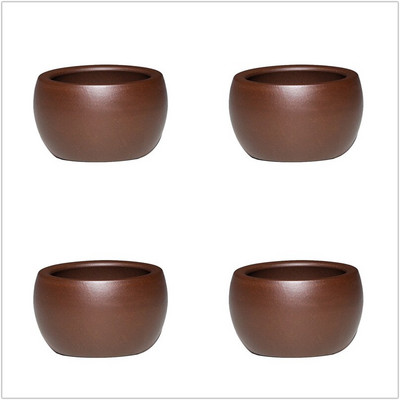 4 vnt./rinkinys Yixing autentiškas purpurinis molinis arbatos puodelis rankų darbo mažas arbatos dubuo Neapdorotos rūdos individualiai pritaikytas Master arbatos puodelis 80 ml