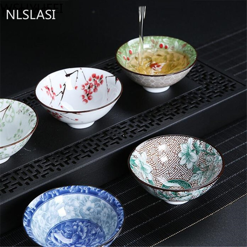 Plava i bijela porculanska šalica za čaj Ručno izrađena boutique mala zdjelica za čaj Retro keramički set za čaj Dodaci Višebojna Master šalica 68 ml