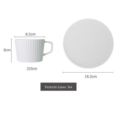 XINCHEN Nordic Retro Europe Style Procelain Set za kavu Servis za čaj Set šalica i tanjurića 200 ml Japanski stil Jedinstveni dizajn