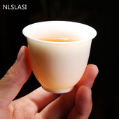 Dehua baltas porcelianinis arbatos puodelis Kinijos rankų darbo keraminis arbatos rinkinys arbatos puodelis Master Cup Arbatos dubuo Gėrimų indai nešiojami asmeniniai vienetiniai puodeliai