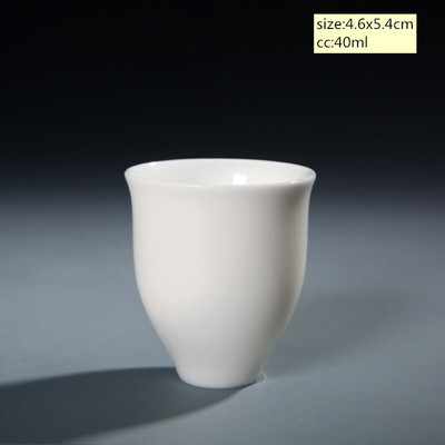Dehua baltas porcelianinis arbatos puodelis Kinijos rankų darbo keraminis arbatos rinkinys arbatos puodelis Master Cup Arbatos dubuo Gėrimų indai nešiojami asmeniniai vienetiniai puodeliai