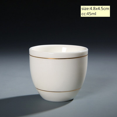 Dehua baltas porcelianinis arbatos puodelis Kinijos rankų darbo keraminis arbatos rinkinys arbatos puodelis Master Cup Arbatos dubuo Gėrimų indai nešiojami asmeniniai vienetiniai puodeliai