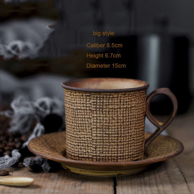 Ceașă și farfurioară clasice japoneze din ceramică Seturi de ceai simple, porțelan, design modern, cești de cafea Tazas Para Cafe Kitchen