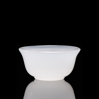 NLSLASI 2 KOMA Nova visokokvalitetna šalica za čaj od bijelog porculana od žada Kineska keramička glavna šalica za čaj Osobna posuda za piće s jednom šalicom