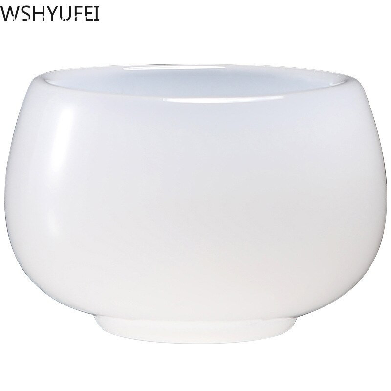 NLSLASI 2 KOMA Nova visokokvalitetna šalica za čaj od bijelog porculana od žada Kineska keramička glavna šalica za čaj Osobna posuda za piće s jednom šalicom