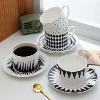 225ML Κούπα καφέ Tasas De Cafe Tazas De Ceramica Creativas Vasos Para Cafe Milk Tea Cup Family Couple Απογευματινό φλιτζάνι τσαγιού CN