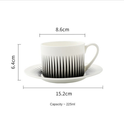 225ML šalica za kavu Tasas De Cafe Tazas De Ceramica Creativas Vasos Para Cafe Mlijeko Šalica za čaj Obiteljski par Poslijepodnevna šalica za čaj CN