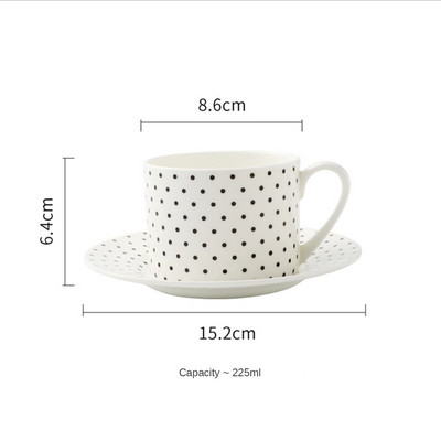 225ML šalica za kavu Tasas De Cafe Tazas De Ceramica Creativas Vasos Para Cafe Mlijeko Šalica za čaj Obiteljski par Poslijepodnevna šalica za čaj CN