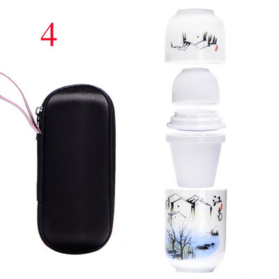 Kinų stiliaus nešiojamieji kelioniniai indai Keraminis Gaiwan arbatos rinkinys