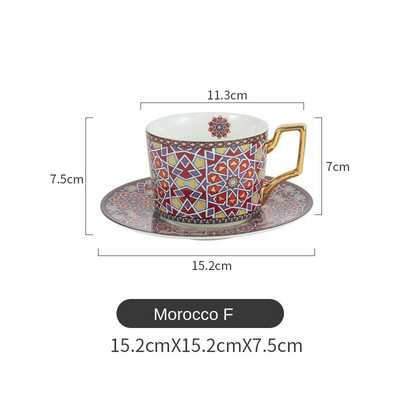 XINCHEN Set marocan de lux, ceramică, în stil european, mic de lux, ceai de după-amiază pentru acasă