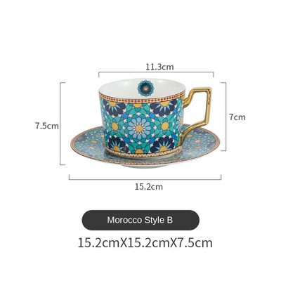 XINCHEN Set marocan de lux, ceramică, în stil european, mic de lux, ceai de după-amiază pentru acasă