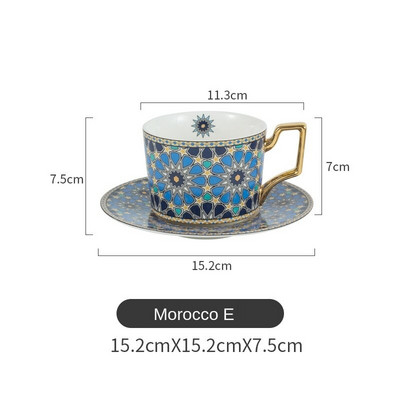XINCHEN Set marocan de lux, ceramică, în stil european, mic de lux, ceai de după-amiază pentru acasă
