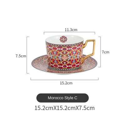 XINCHEN Set marocan de lux, ceramică, în stil european, mic de lux, ceai de după-amiază pentru acasă