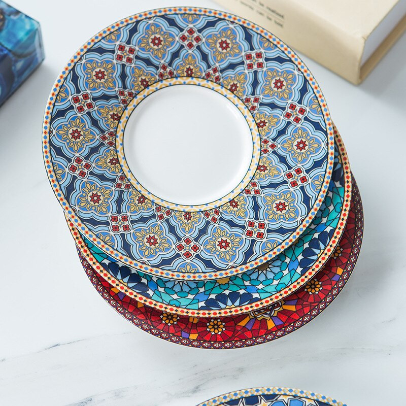 XINCHEN Set marocan de lux, ceramică, în stil european, mic de lux, ceai de după-amiază pentru acasă