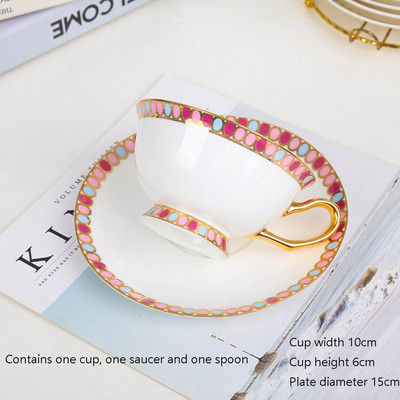 Kerámia kávés bögrék Bone China csésze csészealj csészealj Nordic Royal Egyszerű utazási csésze Konyha Ajándék Kávézó Italkészlet Lakásdekoráció