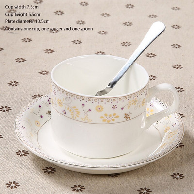 Kerámia kávés bögrék Bone China csésze csészealj csészealj Nordic Royal Egyszerű utazási csésze Konyha Ajándék Kávézó Italkészlet Lakásdekoráció