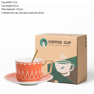 Kerámia kávés bögrék Bone China csésze csészealj csészealj Nordic Royal Egyszerű utazási csésze Konyha Ajándék Kávézó Italkészlet Lakásdekoráció