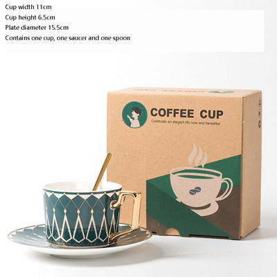 Kerámia kávés bögrék Bone China csésze csészealj csészealj Nordic Royal Egyszerű utazási csésze Konyha Ajándék Kávézó Italkészlet Lakásdekoráció