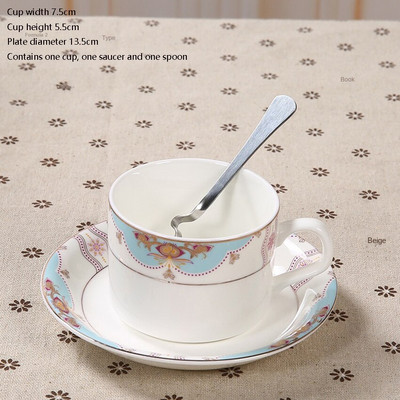 Kerámia kávés bögrék Bone China csésze csészealj csészealj Nordic Royal Egyszerű utazási csésze Konyha Ajándék Kávézó Italkészlet Lakásdekoráció
