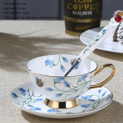 Kerámia kávés bögrék Bone China csésze csészealj csészealj Nordic Royal Egyszerű utazási csésze Konyha Ajándék Kávézó Italkészlet Lakásdekoráció