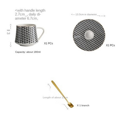 Nordic Luxury fehér kerámia csésze és csészealj szett Modern dizájn kávéscsésze Délutáni tea Török kávéscsésze szett Utazós kávéscsésze