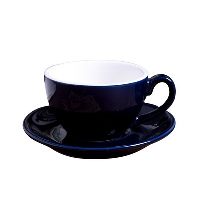 220 ml-es kerámia kávéscsészék Kávéscsésze-készlet Európai stílusú cappuccino csésze tejes mokkás tea kávéscsészéhez csészealjjal