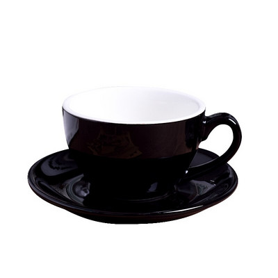 220 ml-es kerámia kávéscsészék Kávéscsésze-készlet Európai stílusú cappuccino csésze tejes mokkás tea kávéscsészéhez csészealjjal