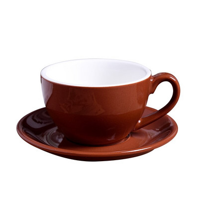 220 ml-es kerámia kávéscsészék Kávéscsésze-készlet Európai stílusú cappuccino csésze tejes mokkás tea kávéscsészéhez csészealjjal