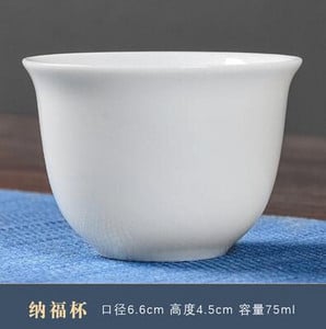 Dehua alb porțelan Master Cup o singură ceașcă de ceai din ceramică o singură lanolină jad Set de ceai Kungfu de uz casnic Set ceai de ceai