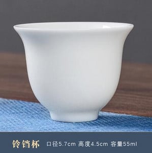 Dehua alb porțelan Master Cup o singură ceașcă de ceai din ceramică o singură lanolină jad Set de ceai Kungfu de uz casnic Set ceai de ceai